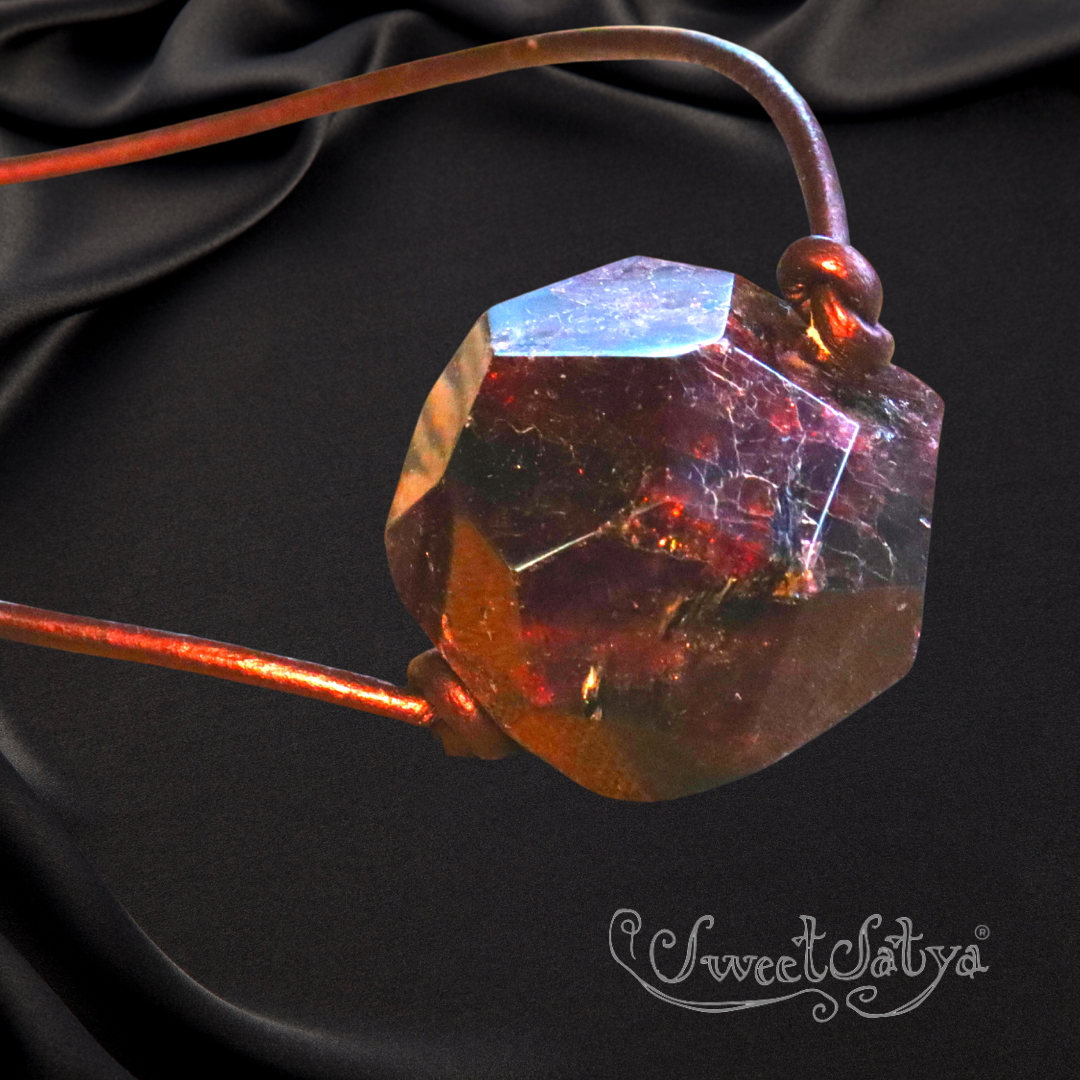 Garnet hot sale crystal pendant