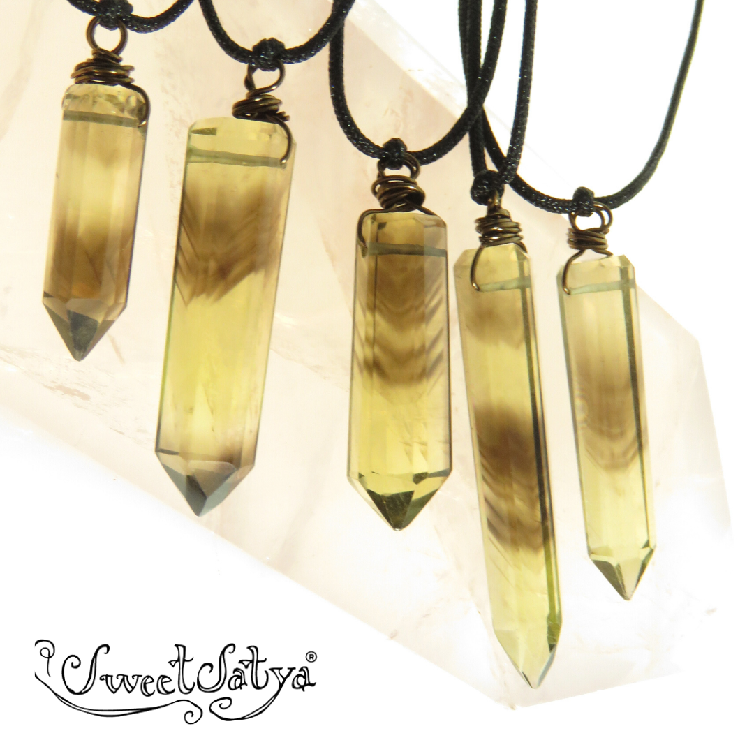 Crystal wand necklace deals