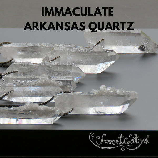 Arkansas Crystal Quartz Pendant - SweetSatya 