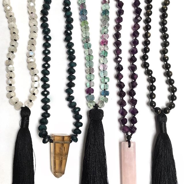 Summer 2018 Milestone Malas Handmade With Miles Of Crystal & Gemstone Healing Nuggets Connect Us To Each Other