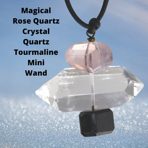 Crystal Mini Wands Crystal Gemstone Necklace-sweetsatya 