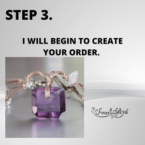 SweetSatya Crystal Jewelry Store Purchasing Steps After You Place Your Online Order