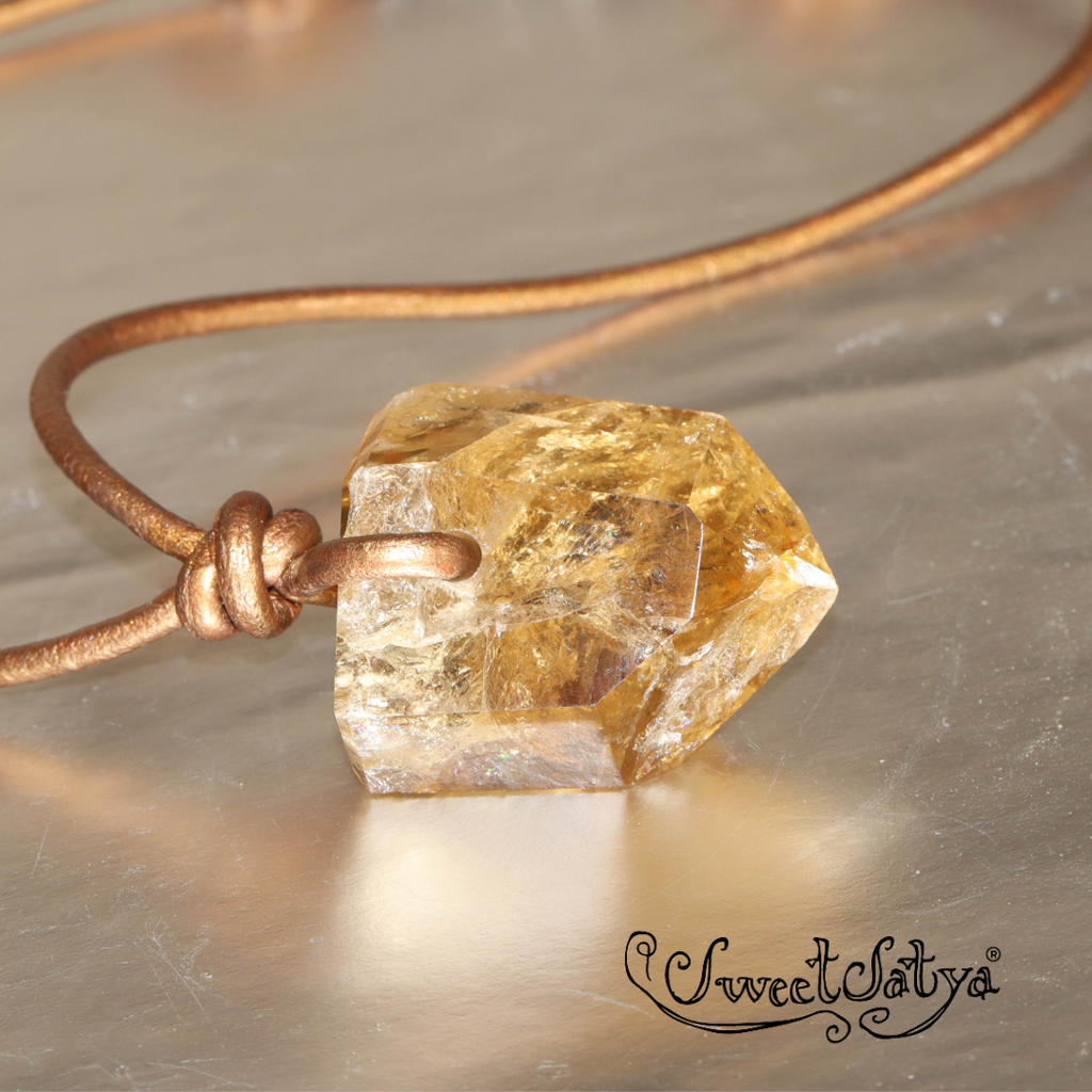 Golden Citrine Necklace SweetSatya