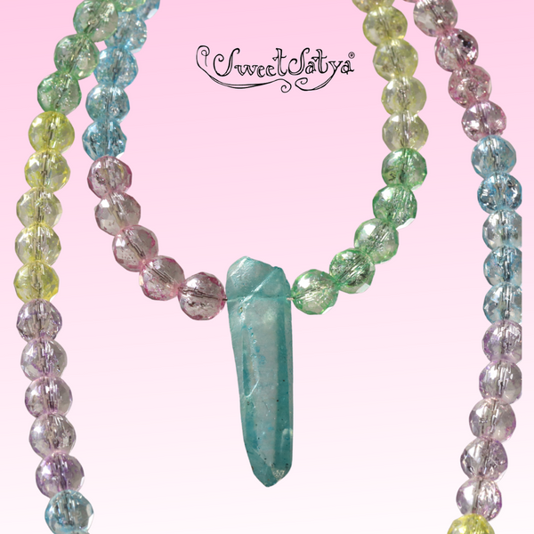 SweetSatya Colored Quartz Necklace