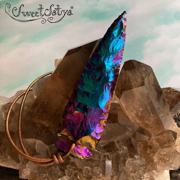 Titanium Agate Arrowhead Jewelry-SweetSatya 