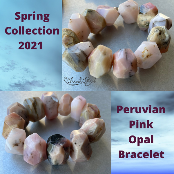 Peruvian Opal Stretch Bracelet - SweetSatya 