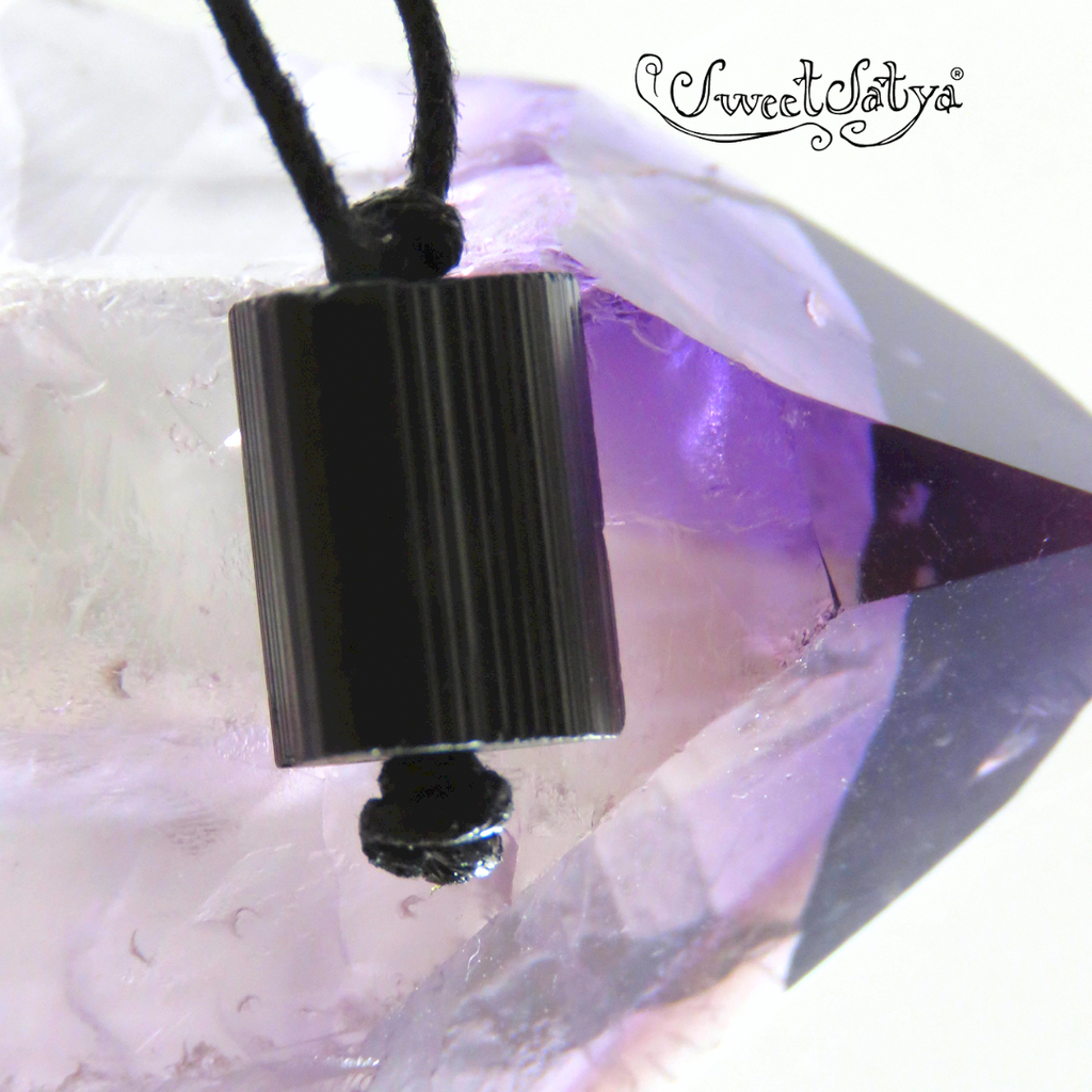 Black amethyst necklace clearance